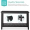 Best Choice Products 48in 2-Shelf Indoor Outdoor Wooden Console Table Multifunctional Buffet Bar Storage